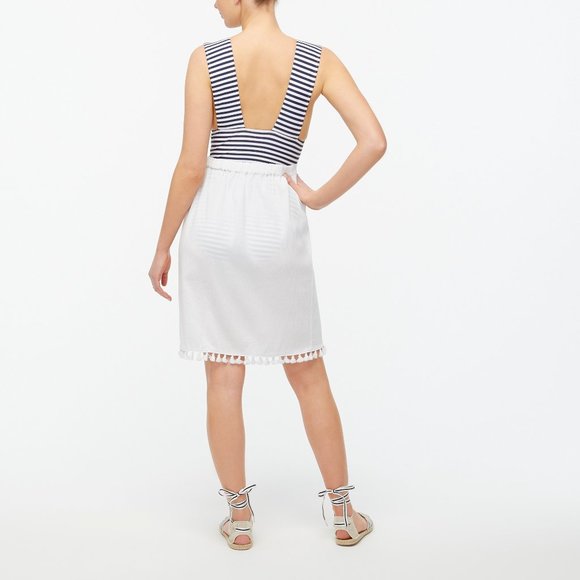 NWT Womens Size Medium J. Crew Pull-On Wrap Cover Up Skirt in Beach White - Picture 3 of 3